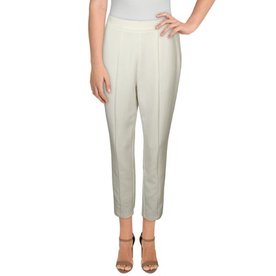 Adrianna Papell Женские белые креповые брюки до щиколотки Petites 22W BHFO 3948