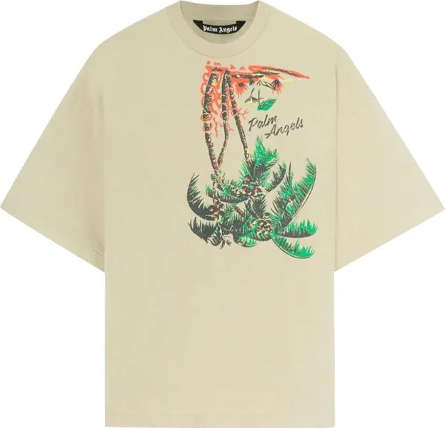 Футболка Palm Angels Upside Down Palm T-Shirt 'Beige', загар