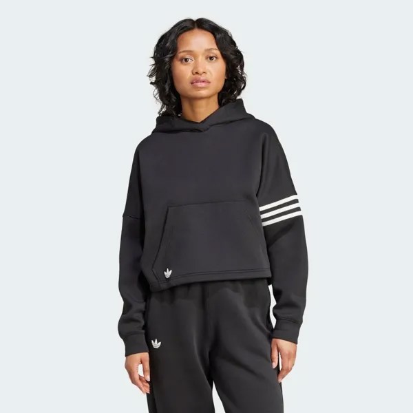 Парка Adidas NEUCLASSICS hoodie, цвет Black/Cloud White