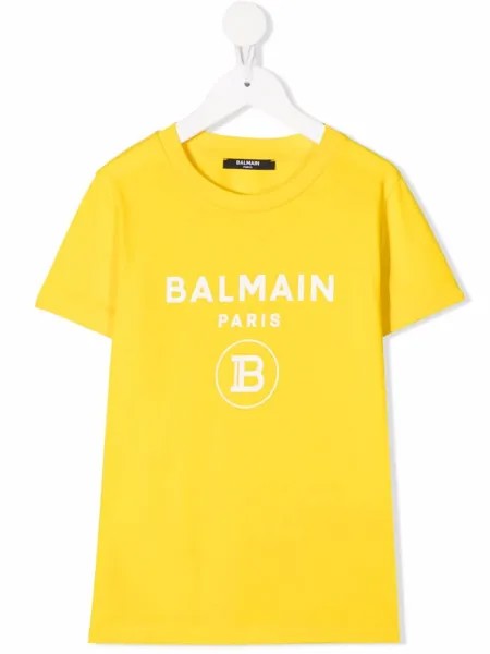 Balmain Kids футболка с логотипом