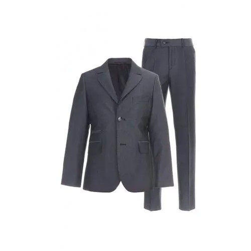 Школьная форма Silver Spoon, пиджак и брюки, размер 128 (7), серый