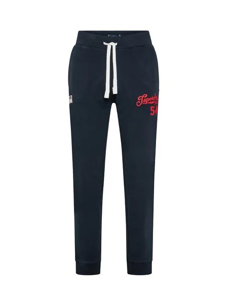 Брюки-джоггеры с графикой Superdry, темно-синий