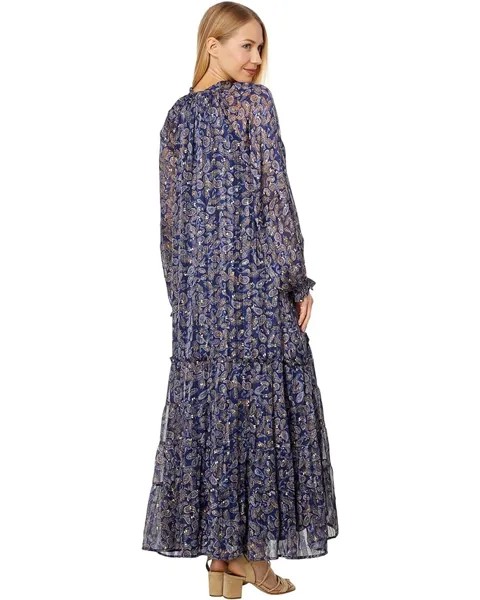 Платье Lost + Wander Wish Upon Maxi Dress, цвет Navy Gold Paisley