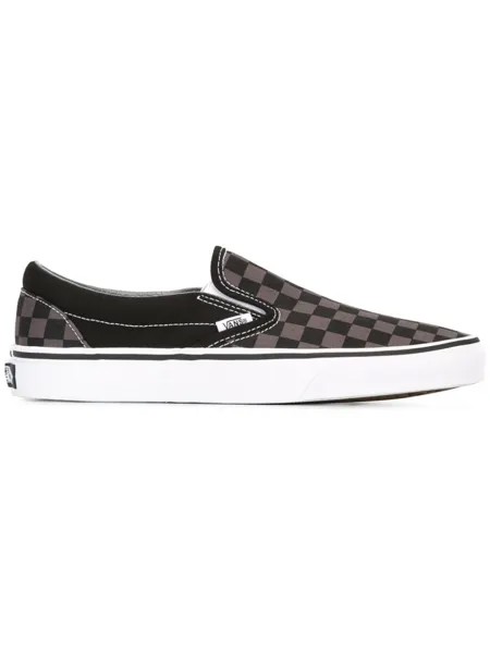 Vans слиперы в клетку, серый