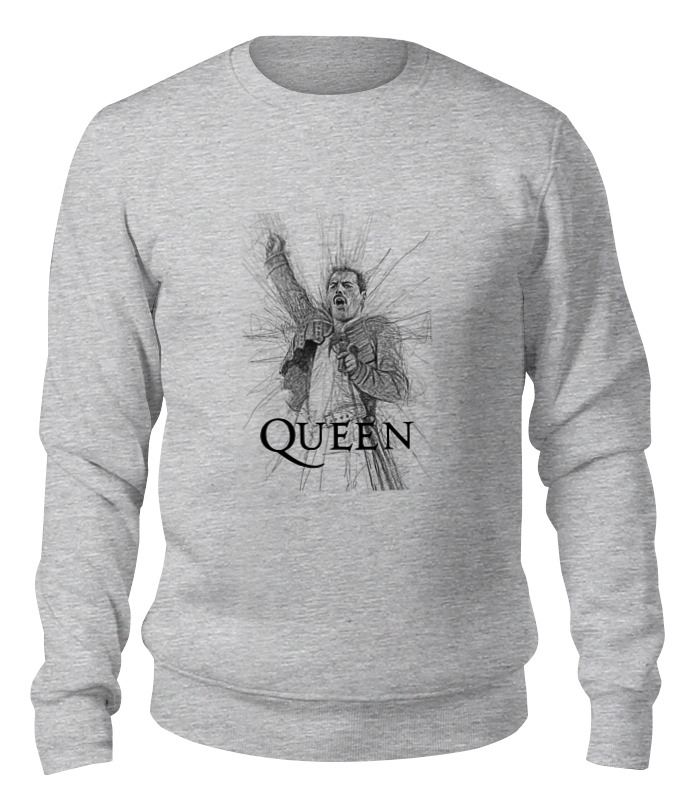 Свитшот унисекс Printio Freddie mercury - queen серый M