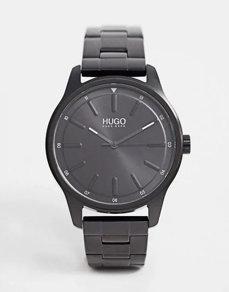 Черные часы-браслет HUGO 1530040 Dare-Черный