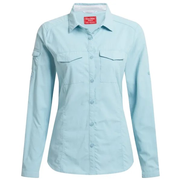 Блузка Craghoppers Women's Nosilife Adventure Langarm III, цвет Sky Blue