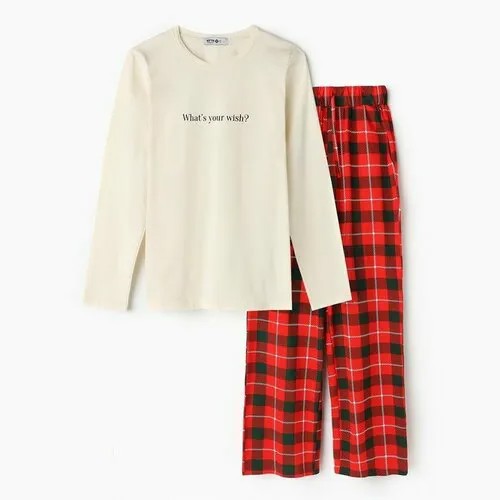Пижама Kaftan, размер 40/42, бежевый