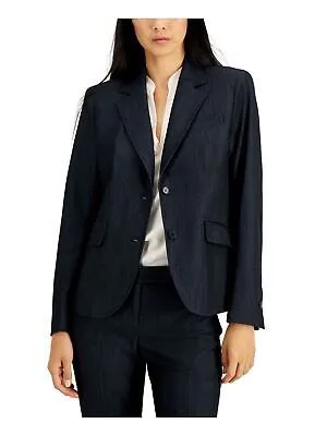 Женская темно-синяя куртка ANNE KLEIN Wear To Work Blazer 2