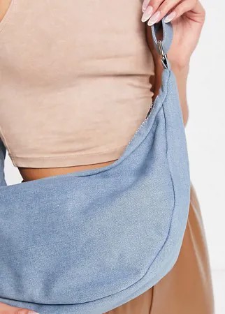 Джинсовая сумка-тоут скругленной формы Glamorous Exclusive-Голубой