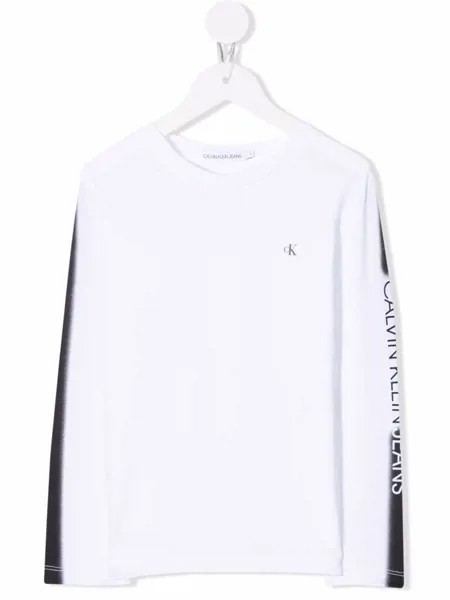 Calvin Klein Kids футболка с длинными рукавами и логотипом