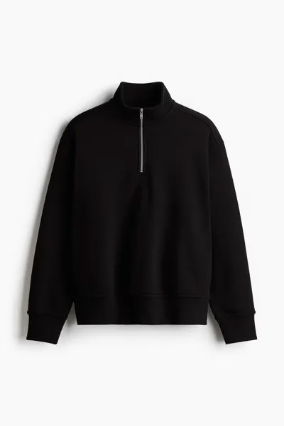 Толстовка на молнии свободного кроя H&M, черный
