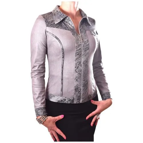 Пиджак TheDistinctive, силуэт прилегающий, размер XXL, серебряный, серый