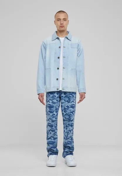 Джинсы прямого кроя LASER CAMO Urban Classics, синий
