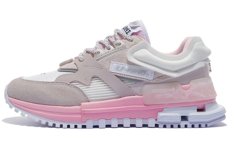 LiNing 001 Lifestyle Shoes Women's Low-top Off-white/silent Purple
