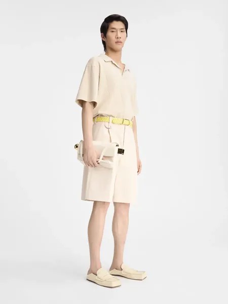 Панельное поло Ле поло Бачино Jacquemus, белый