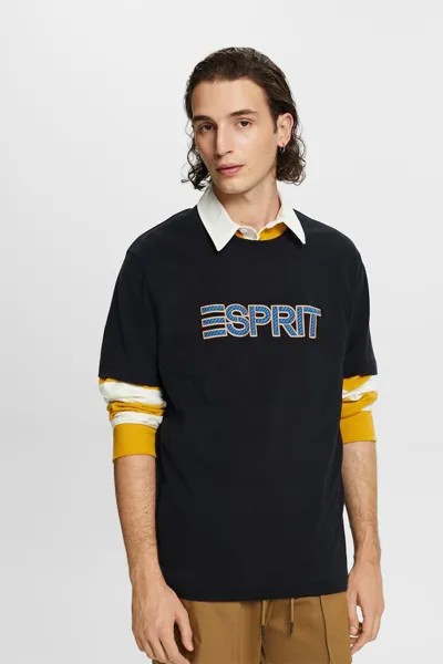 Футболка с логотипом Esprit, черный
