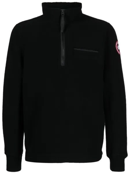 Canada Goose флисовая толстовка Lawson с логотипом, черный