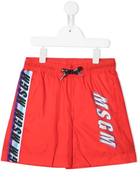 MSGM Kids плавки-шорты с логотипом