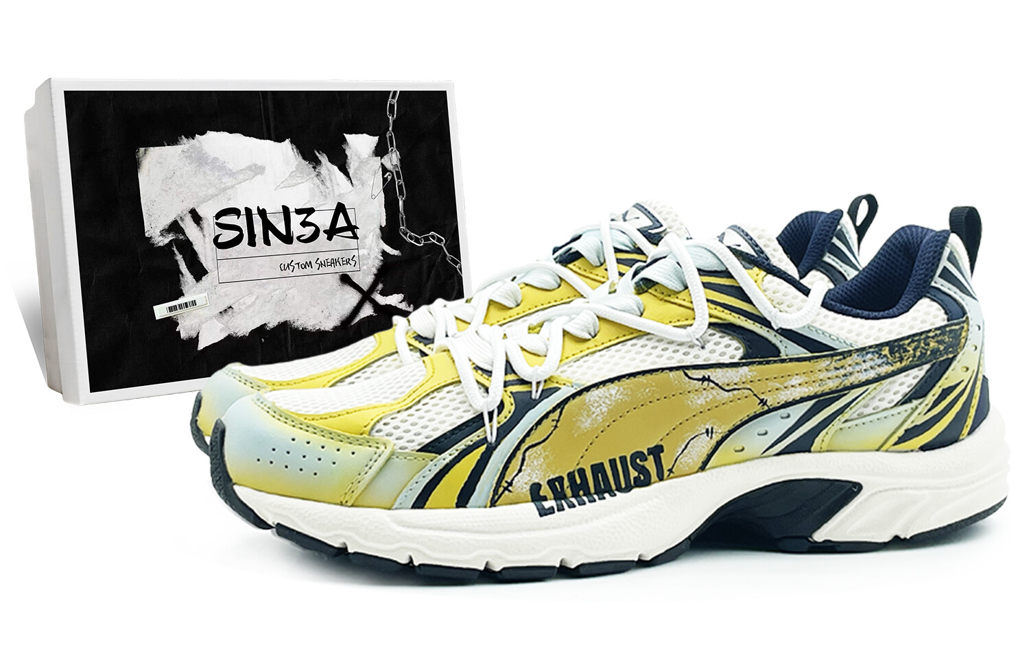 Кроссовки Puma Milenio Lifestyle Shoes Unisex Low-top White/Blue/Yellow/Red, красный