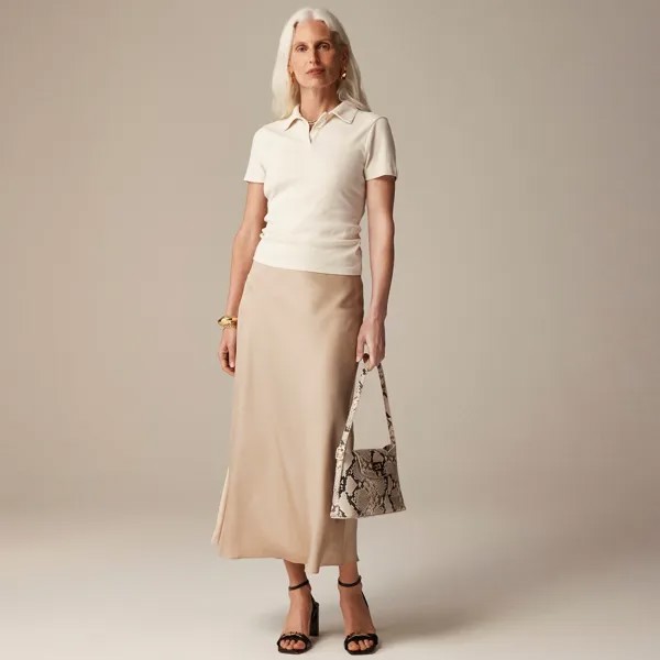 Юбка-Комбинация Гвинет J.Crew, хаки