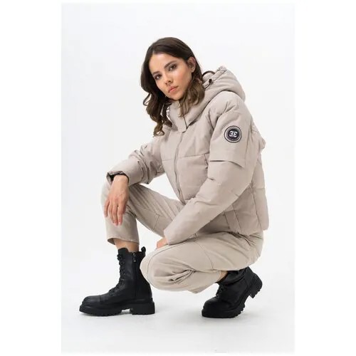 Утепленная куртка En_W61454 Бежевый 44
