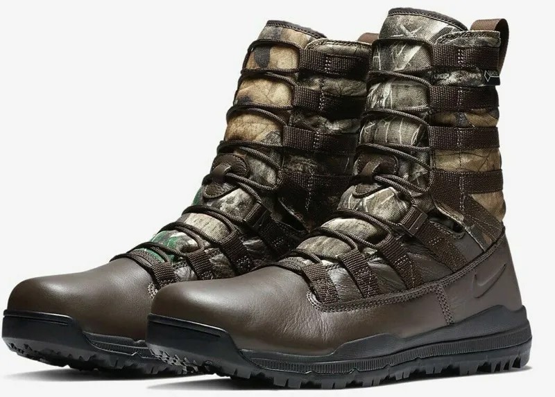 Мужские ботинки Nike SFB Gen2 8 дюймов Realtree, размер 8, кожа Gore-Tex, коричневые AJ9277-220