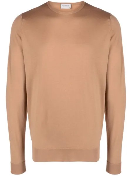 John Smedley джемпер Marcus из вирджинской шерсти, коричневый