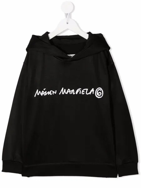 Maison Margiela худи из джерси с логотипом