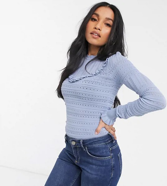 Синий джемпер River Island Petite-Голубой