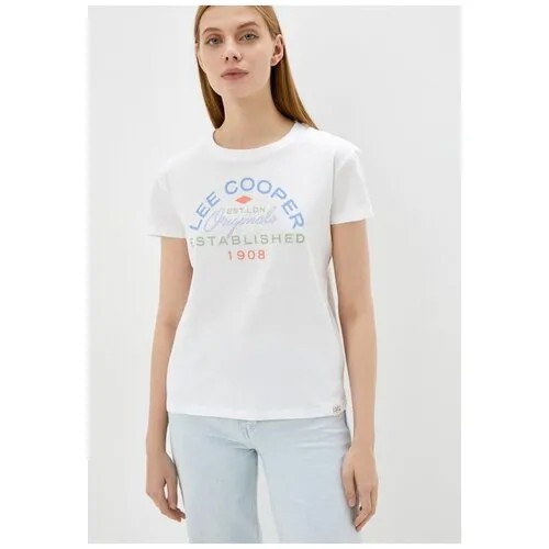 Футболка Lee Cooper Straight Crew Neck Женщины MT4A120485AS2LC-WH XXL