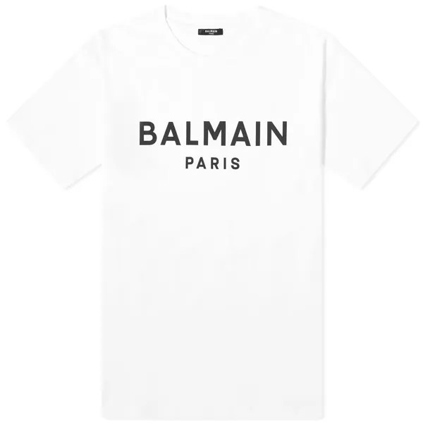 Футболка Balmain Paris Logo, цвет White & Black