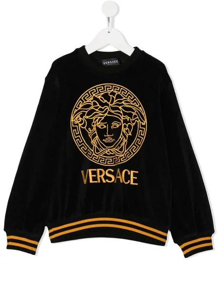 Versace Kids толстовка с принтом Medusa