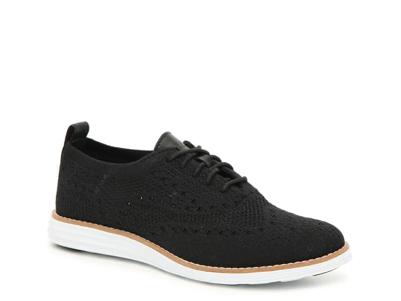 Туфли-оксфорды Cole Haan Knit OG Grand Wingtip, черный