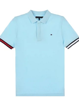 Голубая футболка-поло Tommy Hilfiger