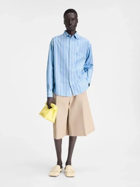 Жаккардовая рубашка с логотипом Business Симон Jacquemus, синий/белый