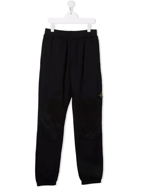 Stone Island Junior спортивные брюки с нашивкой-логотипом