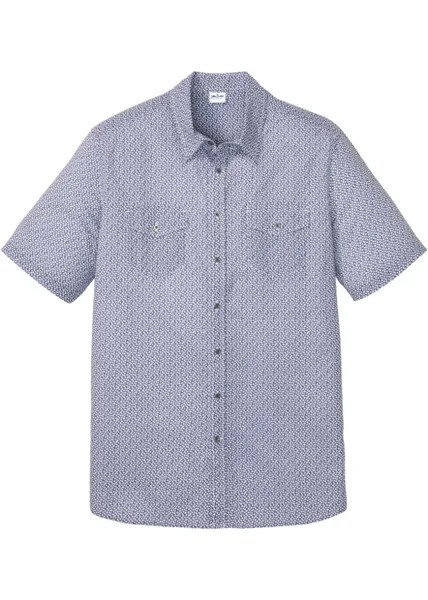 Рубашка с коротким рукавом John Baner Jeanswear, синий