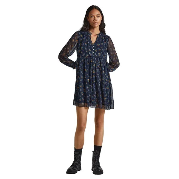 Платье с длинным рукавом Pepe Jeans Ikaia, зеленый