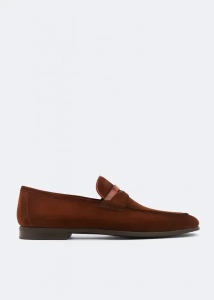 Лоферы MAGNANNI Suede loafers, коричневый