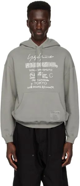 Серый худи NEIGHBORHOOD Edition Yohji Yamamoto