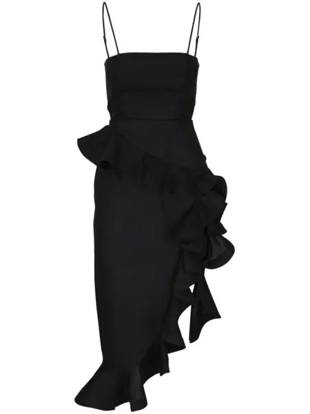 Платье Harmony Tango с оборками ZIMMERMANN, черный