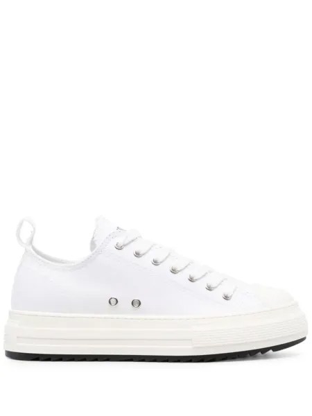 Dsquared2 кеды на платформе, желтый