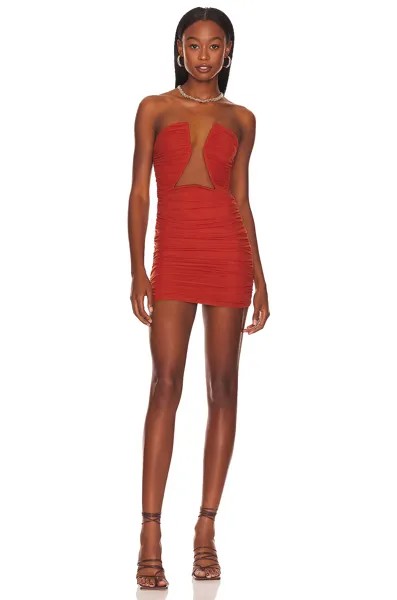 Платье мини superdown Thea Ruched, цвет Burnt Orange