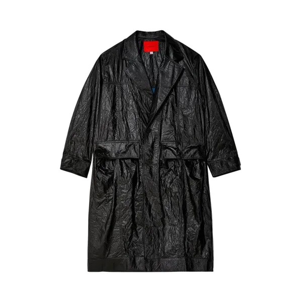 Плащ Eckhaus Latta Nylon Trench Coat, цвет Obsidian