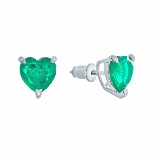 Серьги ELEMENT47, серебро, 925 проба, фианит
