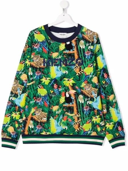 Kenzo Kids толстовка с графичным принтом