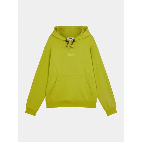 Худи MSGM LS ADJUSTABLE, размер XL, зеленый
