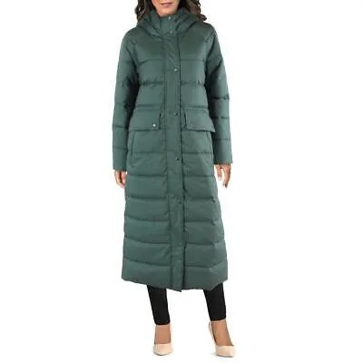 Женское зеленое длинное стеганое пальто с капюшоном Barbour 10 BHFO 4046