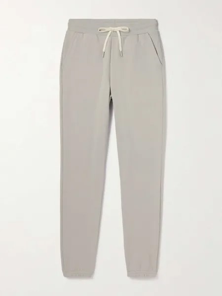 LA Зауженные спортивные штаны из хлопкового джерси JOHN ELLIOTT, серый